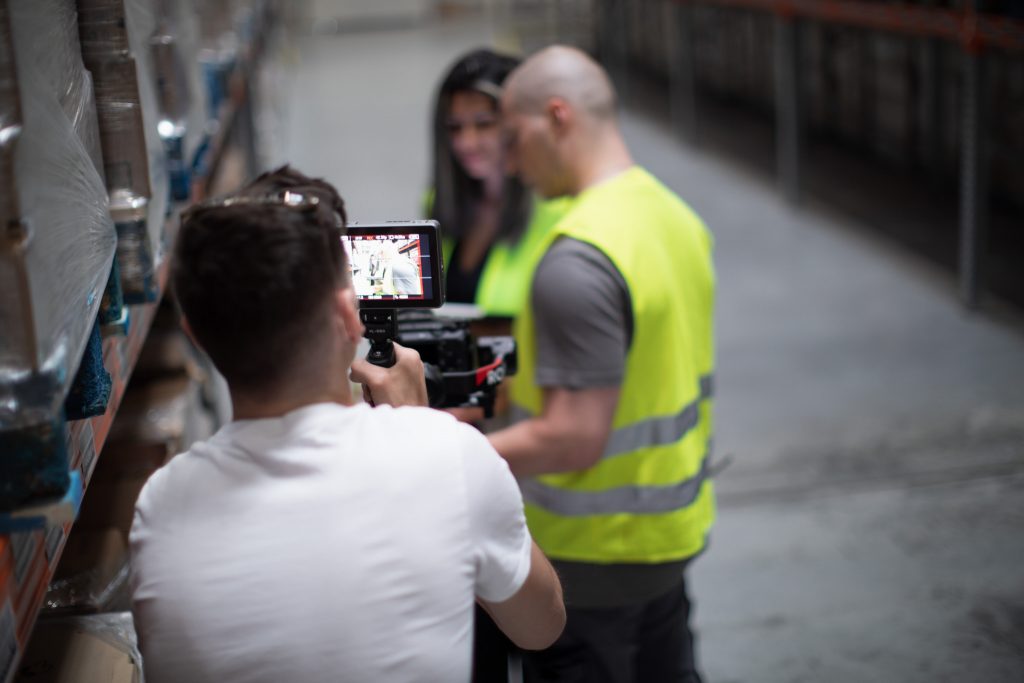 Vista AWT – camera operator filming on site